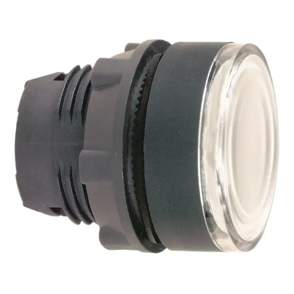 Schneider Electric - ZB5AW313 - Aydınlatmalı buton için başlık, Harmony XB5, plastik, beyaz gömme, 22mm, Entegr. LED, Yay Geri Dönüşlü, düz lens - 1