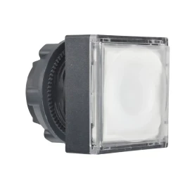 ZB5CW313 - Aydınlatmalı buton için başlık, Harmony XB5, plastik, beyaz kare gömme, 22 mm, Entegr. LED, gösterge ekleme için - 1
