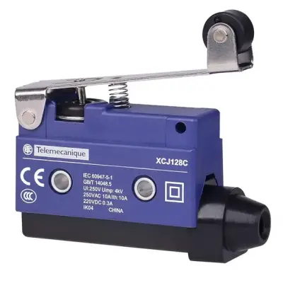 Telemecanique Sensors - XCJ128C - uzun düz kol, silindir uçlu piston - 1