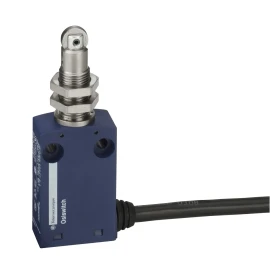XCMN21F2L2 - limit anahtarı, limit anahtarları XC Standart, XCMN, M12 çelik makaralı piston, 1NC+1 NO, ani, 2 m - 1