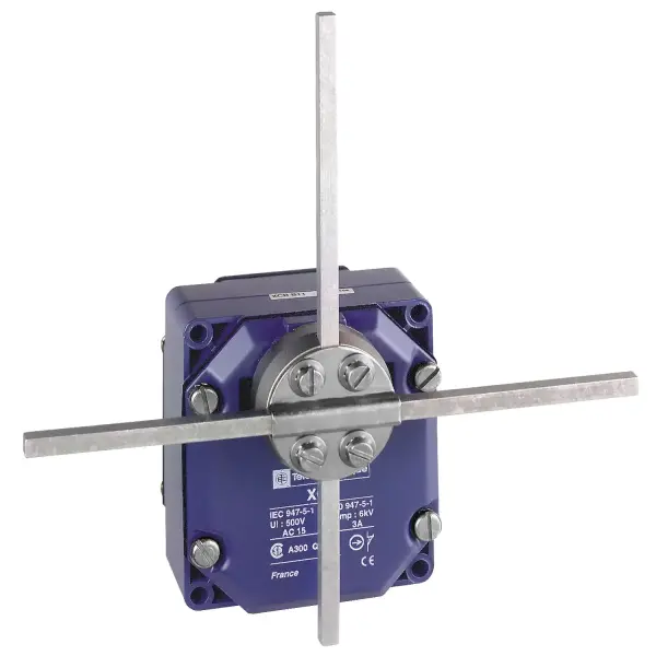Telemecanique Sensors - XCRF17 - limit anahtarı, limit anahtarları XC Standart, XCR, metal yerinde kal T çubuklar kol kare çubuk 6 mm, 2X(1NC+NO) - 1
