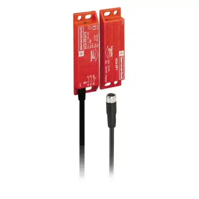 Telemecanique Sensors - XCSDMP790L01M12 - kodlu manyetik anahtar, Telemecanique Emniyet anahtarları XCS, XCSDMP, 2 NC, kademeli, M12 0,15 m - 1