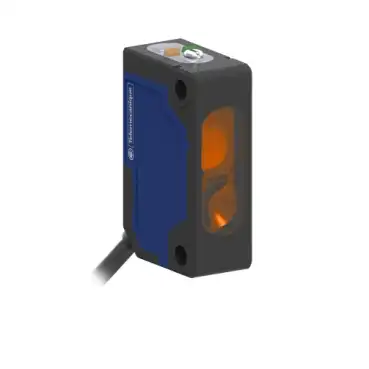 Telemecanique Sensors - XUM8APXBL2 - Photoelectric sensors XU, miniature, background suppression, Smax=0.30 m, PNP, cable 2 m - 2