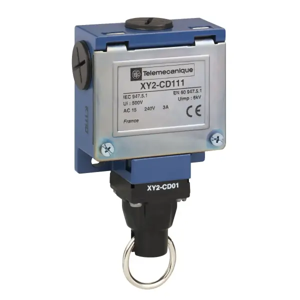 Telemecanique Sensors - XY2CD111 - basit halat çekme anahtarı, Acil durdurma halat çekme anahtarları XY2C, kablo 240 VAC 10 A XY2Cd - 1