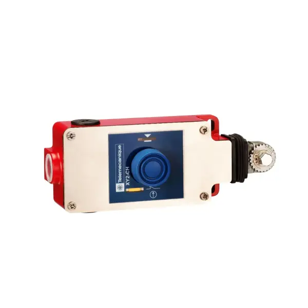 Telemecanique Sensors - XY2CH13270 - Mandallama acil durdurma halat çekme anahtarı, Telemecanique halat çekme anahtarları XY2C, e XY2CH, 2NC, kılıflı buton - 1