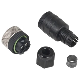 XZCC20FDM30B - Dişi, 1/2 20UNF, 3 pin, düz konnektör, kablo rakoru Pg 7 - 1