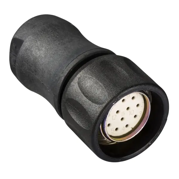 Telemecanique Sensors - XZCC23FDP120S - dişi, M23, 12 pimli, düz konnektör - enkoder için - 1
