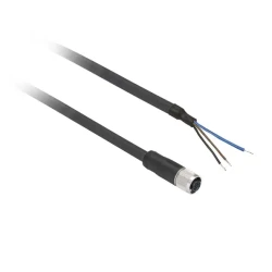 XZCP0566L5 - ön kablolu konnektörler XZ - düz dişi - M8 - 3 pim - kablo PUR 5m - 1