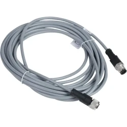 XZCRV1511041C5 - Bağlantı Köprüsü kablosu XZ, erkek düz M12 4 pin, dişi düz M12 4 pin, PVC 5 m - 1
