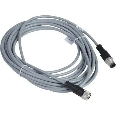 Telemecanique Sensors - XZCRV1511041C5 - Bağlantı Köprüsü kablosu XZ, erkek düz M12 4 pin, dişi düz M12 4 pin, PVC 5 m - 1