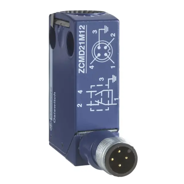 Telemecanique Sensors - ZCMD21C12 - Limit Switch Gövdesi - 1NK+1NA - gümüş - ani hareketli - bağlantı - M12 - 1
