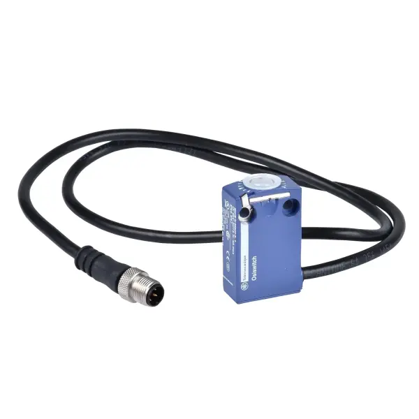 Telemecanique Sensors - ZCMD21L08R12 - Limit Switch gövdesi - 1NK+1NA - gümüş - ani hareketli - bağlantı - M12 0,8m - 1