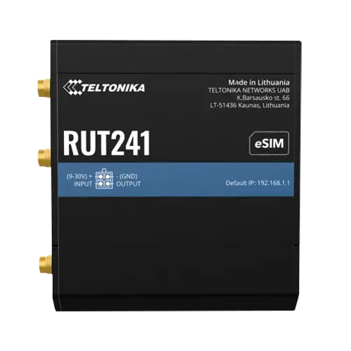 Teltonika Networks - Rut241 - Endüstriyel 4G eSIM™ Router - eSim Uzaktan Erişim Modülü - 1