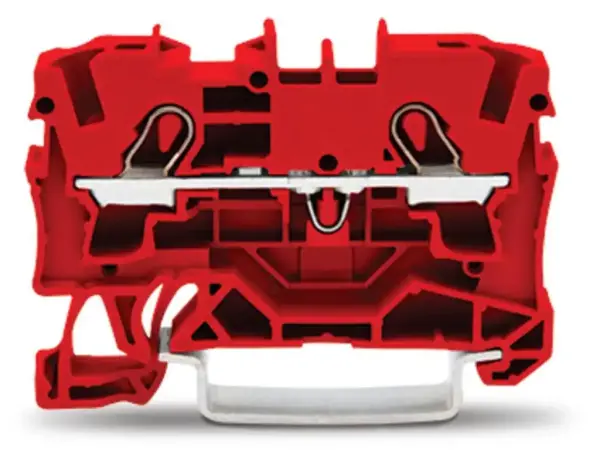 Wago - 2004-1203 - 2 iletkenli Geçiş Klemensi, Kırmızı, 6mm2 - 1