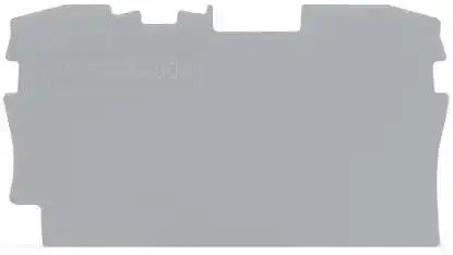 Wago - 2004-1291 - Sonlandırma ve ara plakası; 1 mm kalınlık; gri - 1