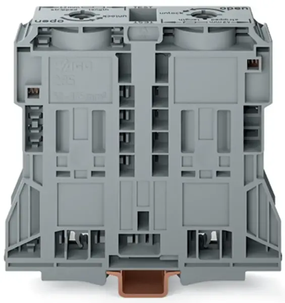 Wago - 285-1185 - 2 iletkenli Vidalı Geçiş Klemensi, Gri - 1