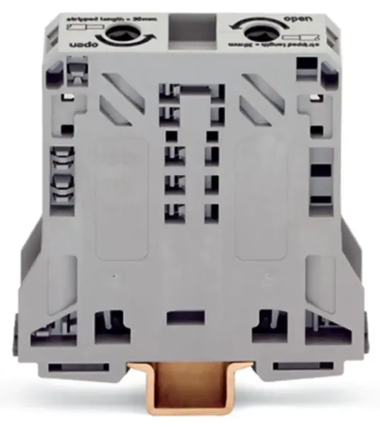 Wago - 285-150 - 2 iletkenli geçiş klemensi, Gri - 1