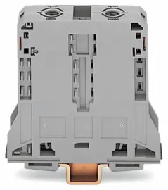 285-195 - 2 iletkenli geçiş klemensi, tek giriş çıkış, gri - 1