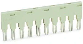 859-410 - Köprü; köprü yuvası için; 10 yollu; yalıtımlı; açık gri - 1