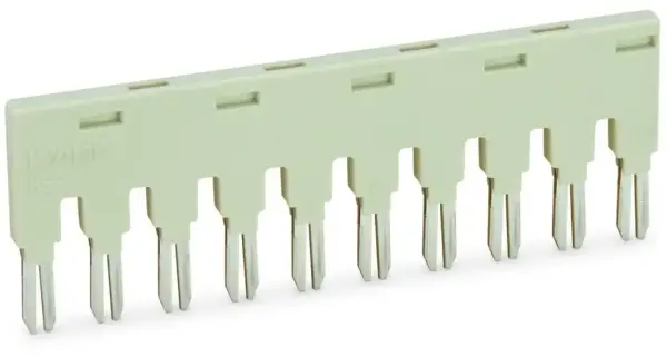 Wago - 859-410 - Köprü; köprü yuvası için; 10 yollu; yalıtımlı; açık gri - 1