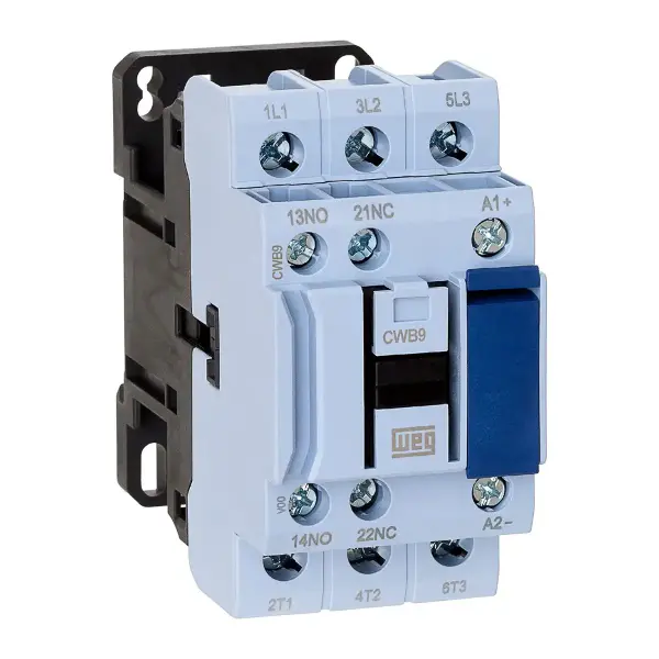 Weg - CWB9-11-30D02 - 4kW, 9A, 1NA+1NK yardımcı kontaklı, 24V AC bobin, 3 kutup - 1