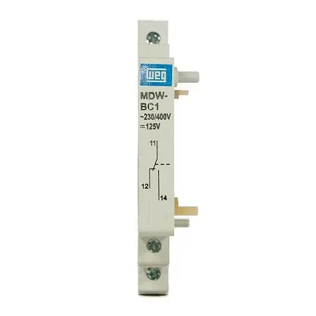 Weg - MDW BC1-1 - Yardımcı Kontak (Soldan Montaj),MDW (2…63A), 1 NO/NC - 1