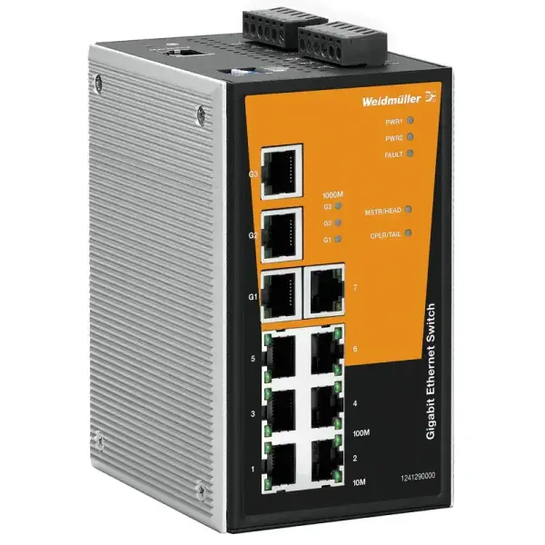 Weidmüller - 1241290000 - Ie-sw-pl10m-3gt-7tx - 1