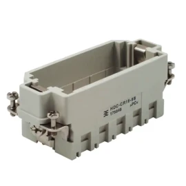 1758480000 - 5 module male heavy duty docking, carrier shell frame size 6 gray - 1
